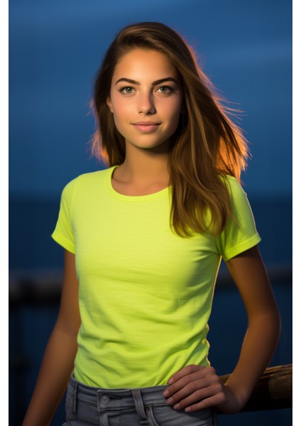 Unisex Neon Sarı Clima Cool T-Shirt L fiyatları