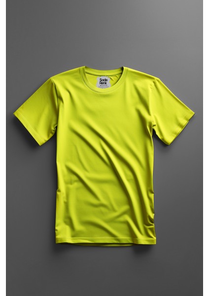 Unisex Neon Sarı Clima Cool T-Shirt L modelleri