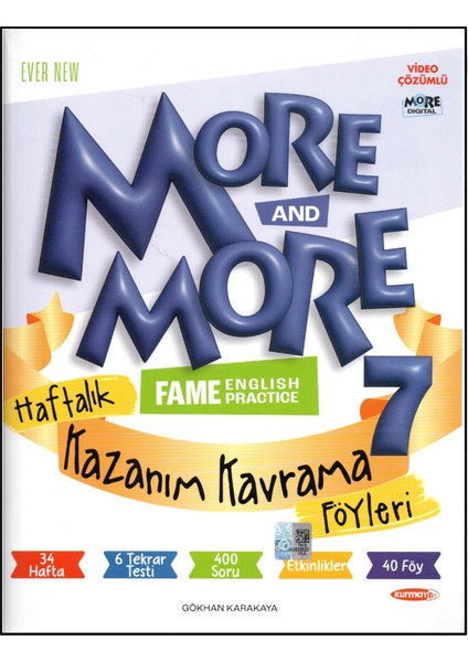 7. Sınıf More More Haftalık Kazanım Kavrama Föyleri