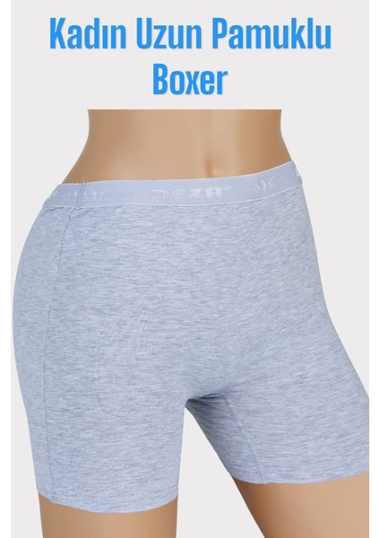 3'lü Dondeza Kadın Uzun Paçalı Yüksek Bel Toparlayıcı Pamuklu Boxer Şort fırsatları
