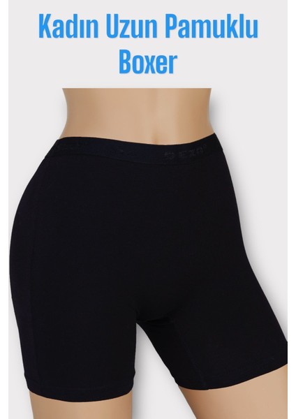 3'lü Dondeza Kadın Uzun Paçalı Yüksek Bel Toparlayıcı Pamuklu Boxer Şort indirimleri