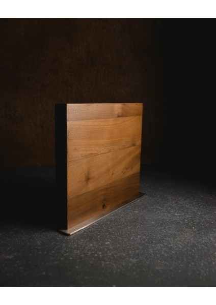 Mıknatıslı Ceviz Ağacı Ahşap Bıçak Stantı fiyatları