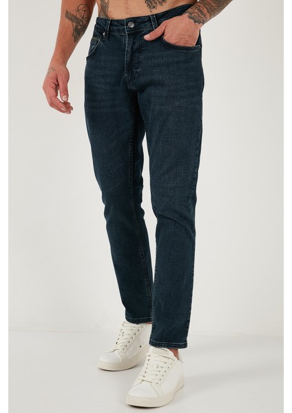 Pamuklu Regular Fit Normal Bel Boru Paça Jeans Erkek Kot Pantolon 2211C26PARMA fırsatları