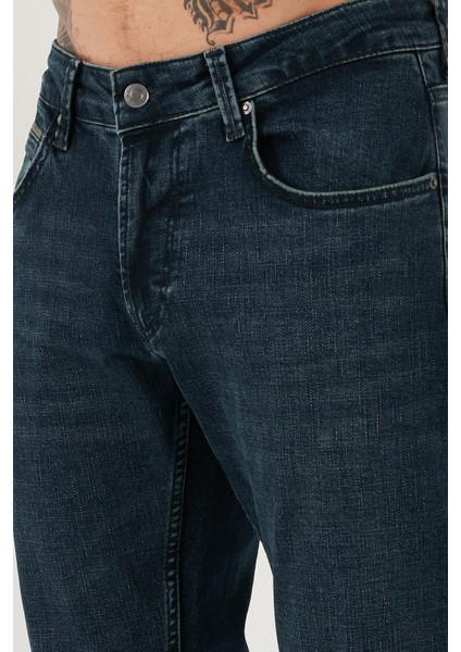 Pamuklu Regular Fit Normal Bel Boru Paça Jeans Erkek Kot Pantolon 2211C26PARMA