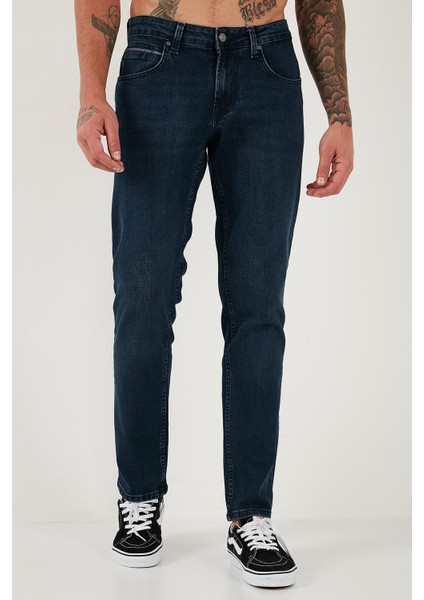 Pamuklu Regular Fit Normal Bel Boru Paça Jeans Erkek Kot Pantolon 2211C16PARMA fiyatları