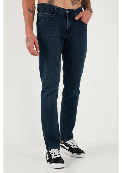 Pamuklu Regular Fit Normal Bel Boru Paça Jeans Erkek Kot Pantolon 2211C16PARMA modelleri