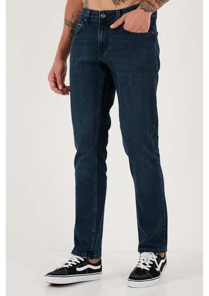 Pamuklu Regular Fit Normal Bel Boru Paça Jeans Erkek Kot Pantolon 2211C16PARMA fırsatları