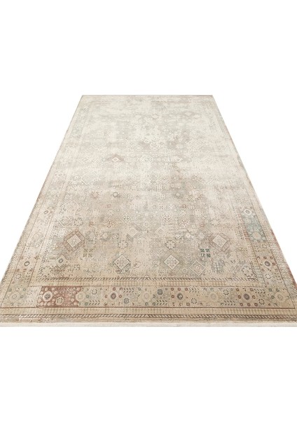Babylon Bbl 03 Rayon Viskon Eskitme Desenli Bej Vintage Salon Halısı fırsatları