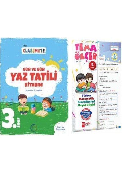3. Sınıf Gün ve Gün Yaz Tatili Kitabım ve Yaprak Test Tüm Dersler