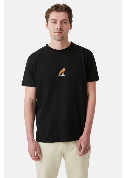 Aslan Lightweight T-Shirt - Siyah fırsatları