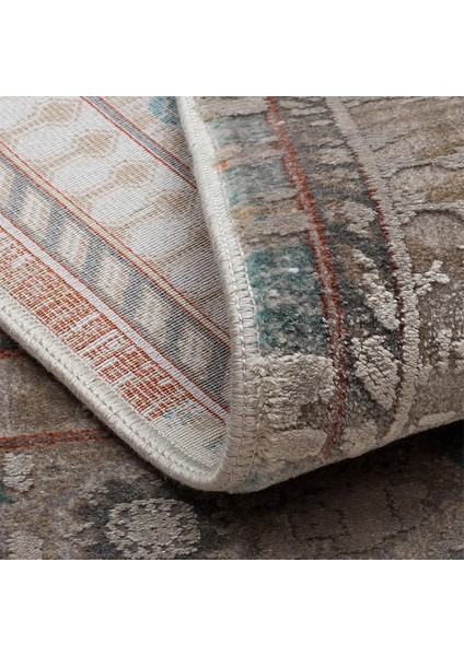 Babylon Bbl 03 Rayon Viskon Eskitme Desenli Gri Vintage Salon Halısı modelleri