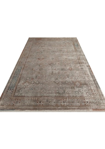 Babylon Bbl 03 Rayon Viskon Eskitme Desenli Gri Vintage Salon Halısı fırsatları