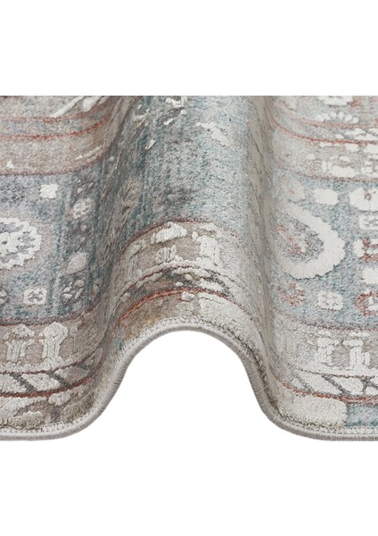 Babylon Bbl 03 Rayon Viskon Eskitme Desenli Gri Vintage Salon Halısı indirimleri