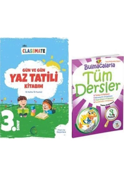 3. Sınıf Gün ve Gün Yaz Tatili Kitabım ve Bulmacalarla Tüm Dersler