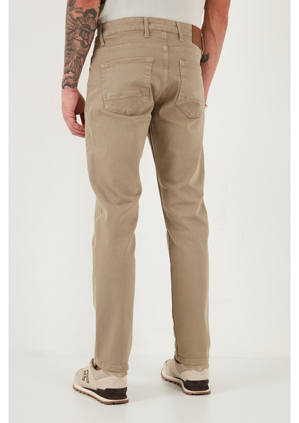 Pamuklu Comfort Fit Normal Bel Boru Paça Jeans Erkek Kot Pantolon 4412C19TEXAS