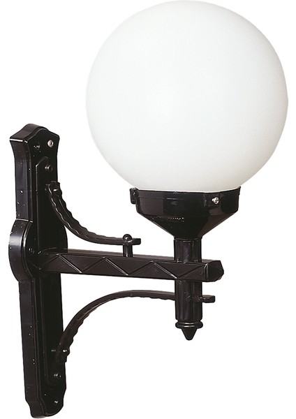 Şanlı Bahçe Aydınlatması Teras Balkon Bahçe Park Lambası Siyah Aplik Bahçe Apliği Boy 55CM