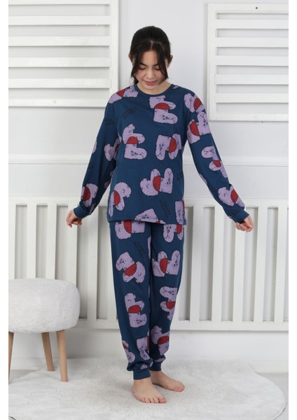 Tangled Hearts Desenli Kız Çocuk Pijama Takımı 8-13 indirimleri