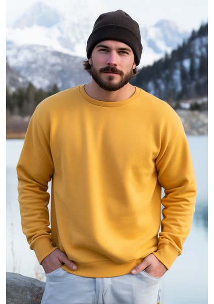 Unisex Sarı Sweatshirt M fiyatları