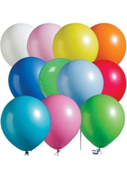 9A Balon Renkli 10'lu Atom Balon Klasik Balon 10 Adet modelleri