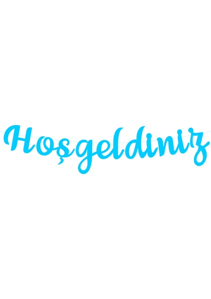 Hoşgeldiniz Mavi Temalı Kaligrafi Banner