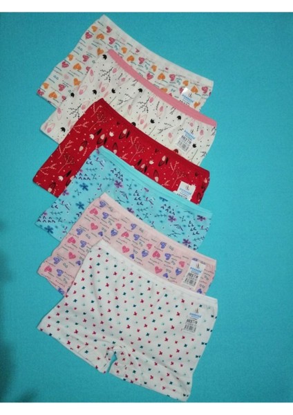Kız Çocuk Boxer 6lı Paket