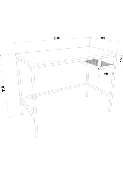 Mono Raflı Çalışma Masası modelleri