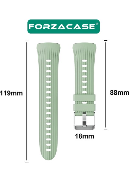 Huawei Watch 5 46MM Lte ile Uyumlu Özel Tasarım Çizgili Tokalı Silikon Kordon Kayış FC1102 fırsatları