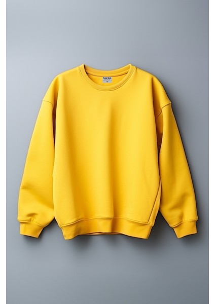 Unisex Sarı Sweatshirt M modelleri