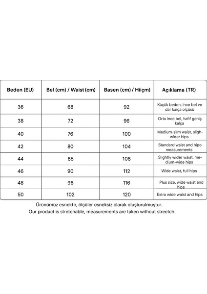 36-50 Beden Aralığı Kadın Likralı Esnek Geniş Paça Kot Pantolon fiyatları