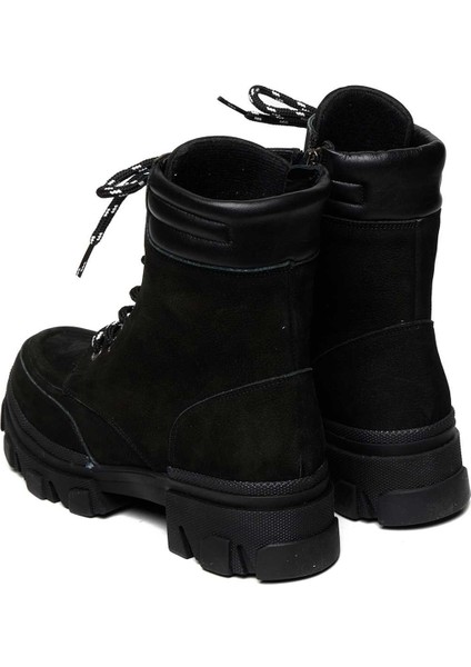 Bağcıklı Kauçuk Taban Düz Bot 101-41030 Kadın Bot fırsatları