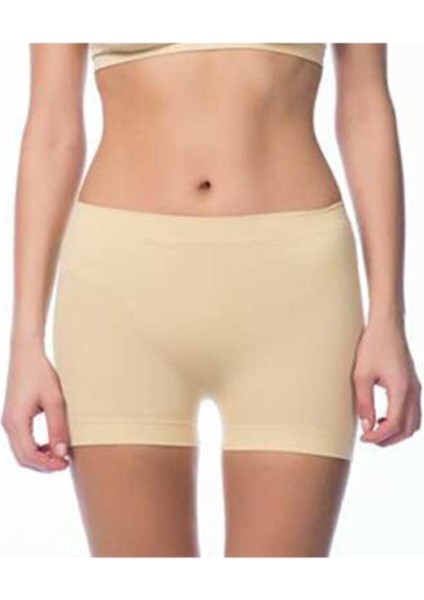 2007 Kadın Taktel Dikişsiz Boxer Şort Yüksek Bel Külot (2 Adet)