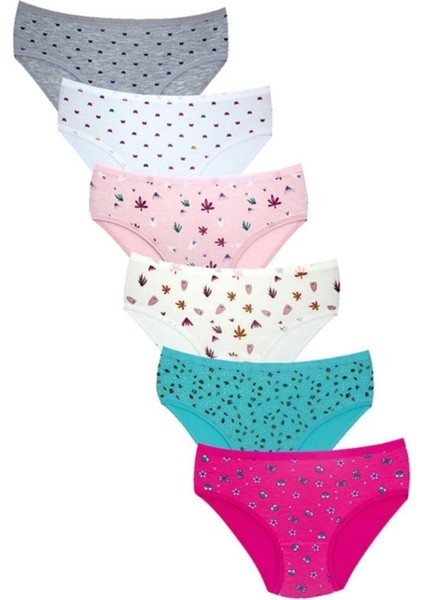 6`lı Dondeza Kız Çocuk Desenli Külot D401