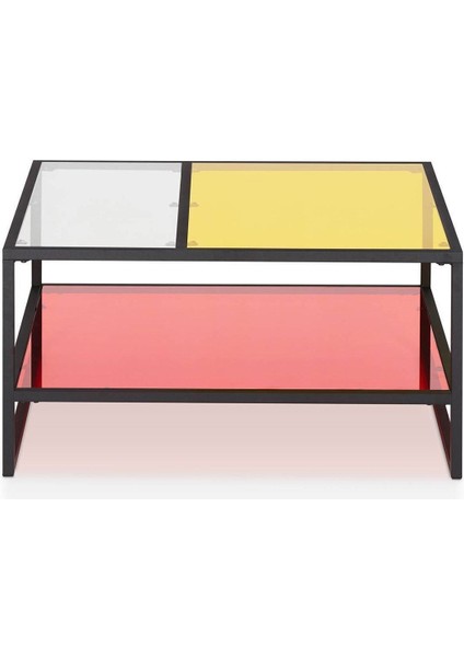 Denver Siyah Metal Cam Orta Sehpa indirimleri