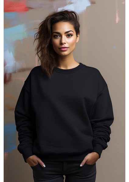 Unisex Siyah Sweatshirt L fiyatları