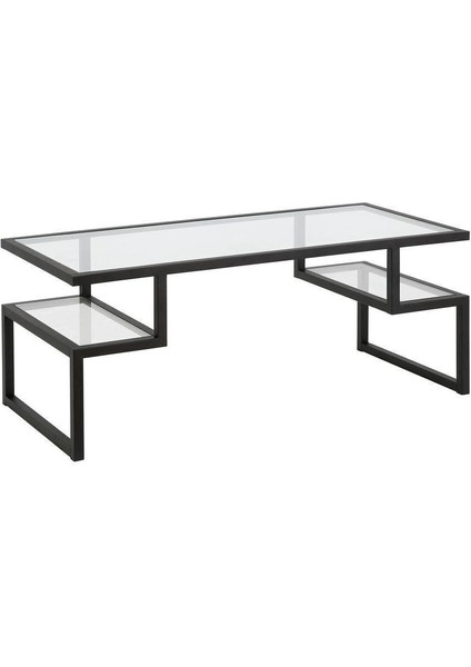 Noo Siyah Metal Cam Orta Sehpa modelleri