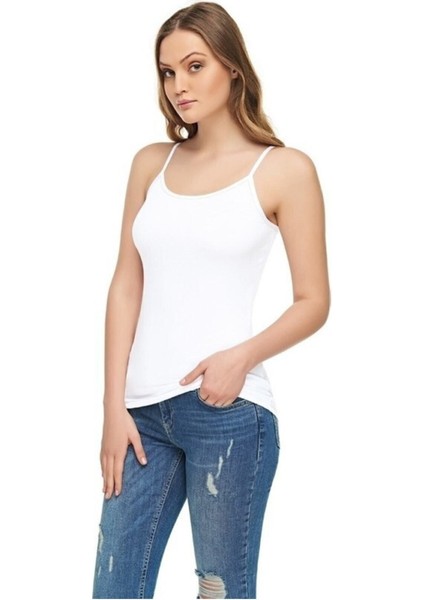 E Kadın Siyah Elastan Likralı Pamuklu Body Siyah L