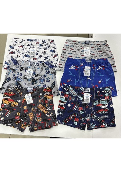 Çocuk Desenli Boxer 12LI modelleri