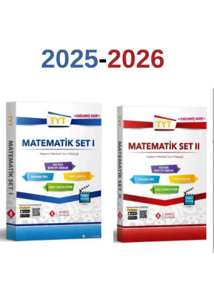 Sonuç Tyt Matematik Set 1 ve 2 Set Yenilenmiş Baskı 2025-2026