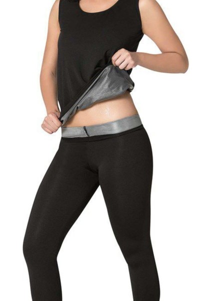 Kadın Siyah Termal Sauna Atlet 1 Beden Incelme Garantili fiyatları