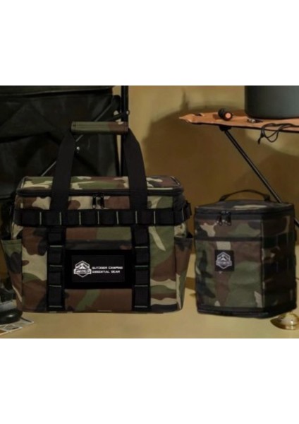 Gr1 Camo 2’li Kamp Malzeme Çantası Seti