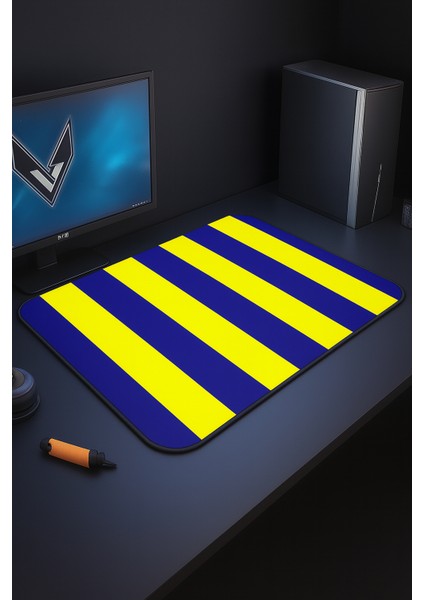 Sarı Lacivert Mouse Pad Kaydırmaz Dikişli Mousepad fiyatları
