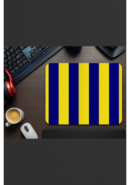 Sarı Lacivert Mouse Pad Kaydırmaz Dikişli Mousepad modelleri