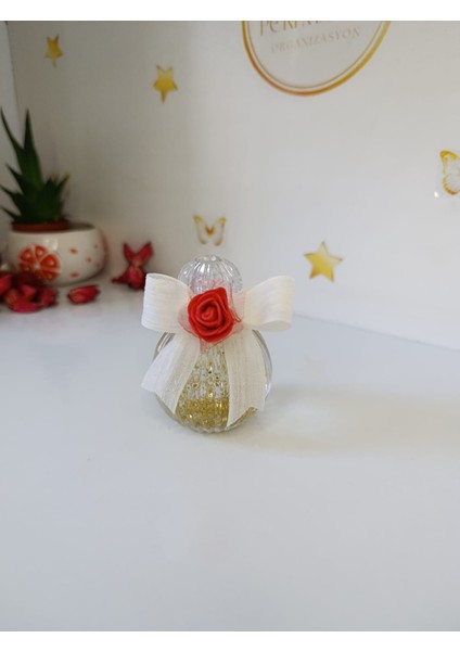 Simli Kristal Kapaklı Şişe Söz, Nişan, Düğün, Kına, Nikah,hediyelik -15 Adet