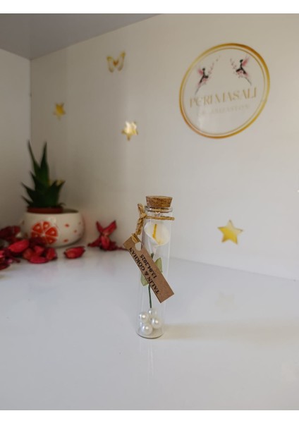 Gala Çiçek Boncuklu Tüp Söz, Nişan, Düğün, Kına, Nikah,hediyelik -15 Adet