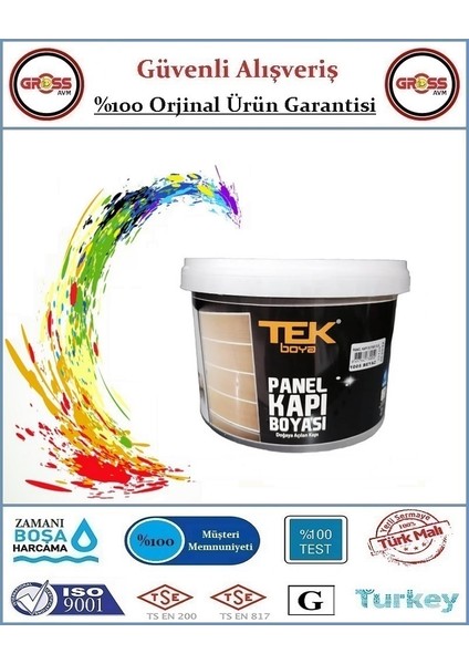 Su Bazlı Panel Kapı Boyası 0,75 Litre - Beyaz