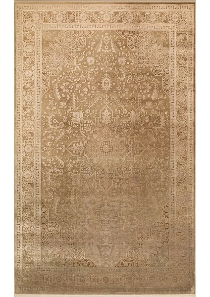 Babylon Bbl 02 Rayon Viskon Eskitme Desenli Bronze Vintage Salon Halısı