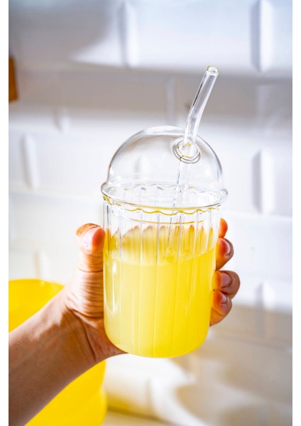 Lumis pipetli cam Bardak - 400 ml fırsatları