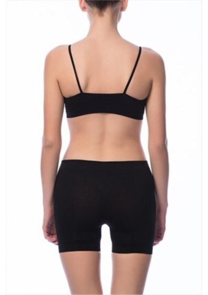 3 Adet Dikişsiz Şort Tayt Siyah 2029 modelleri