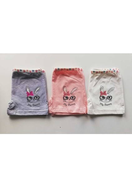 Kız Çocuk Pudra Gri Ekru Boxer 3-Lü Paket fiyatları