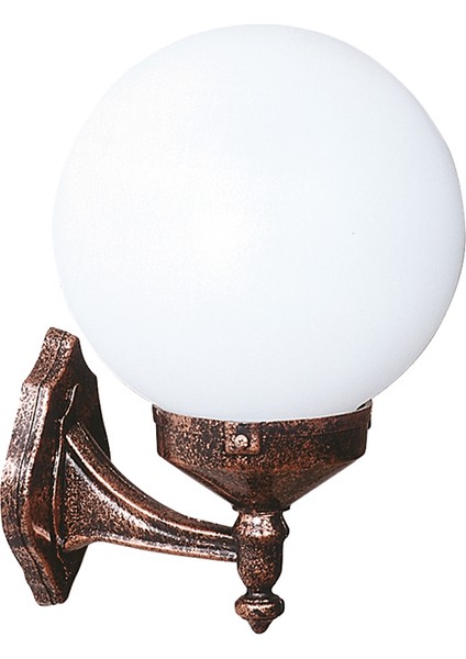 Dış Mekan Aydınlatma 25'lik Polietilen Gloplu Aplik 35 cm